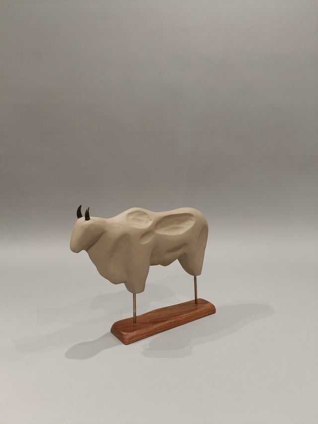 Vintage Bull Sculpture