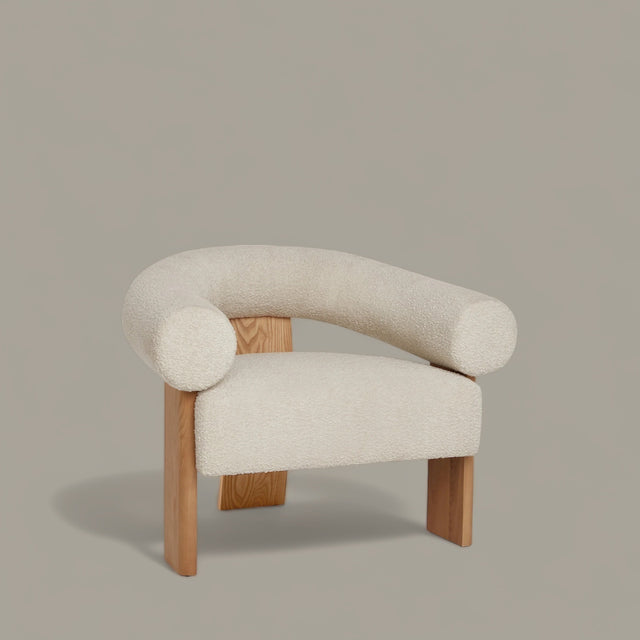 CasaViva Mid-Century Bouclé Lounge Chair