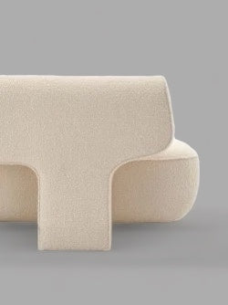 Blanc Verve Curvilinear Sofa
