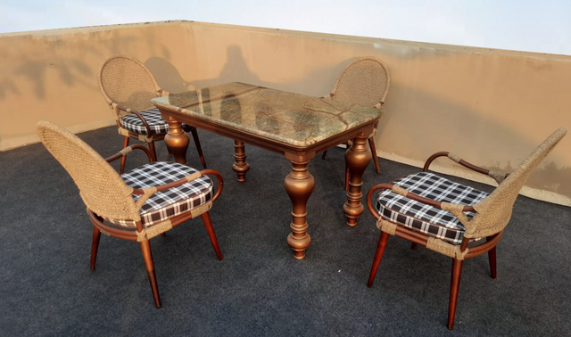 The Timeless Colonial All Weather Chair and Table Set
