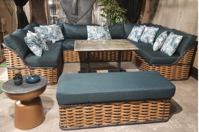 Wicker Basket Serenity Sofa Set