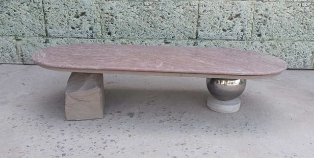 Harmony in Contrast Stone Coffee Table