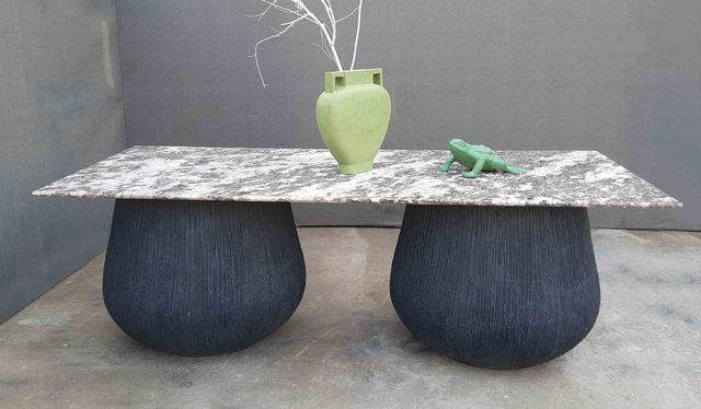 Carbon Charm All Weather Stone Table