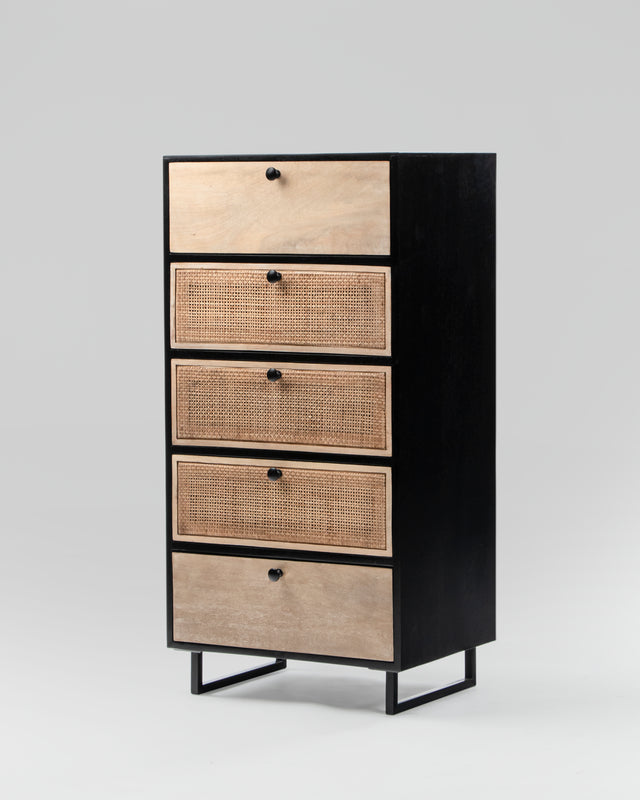 Nordic Bergen Rattan Chest of Drawers